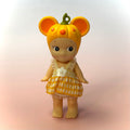 Orange Gingham Flower Set