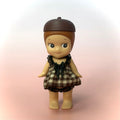 Brown Gingham Babydoll Dress