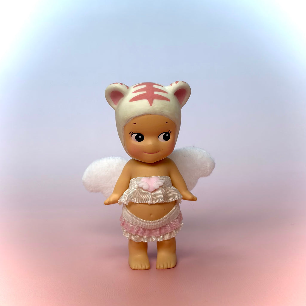 White and Pink Heart Angel Set