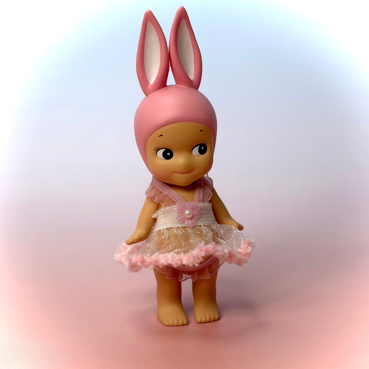 Pink Fluffy Hem Dress